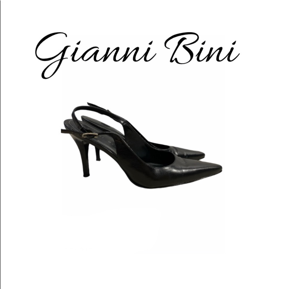 Gianni Bini Black Slingback Heels